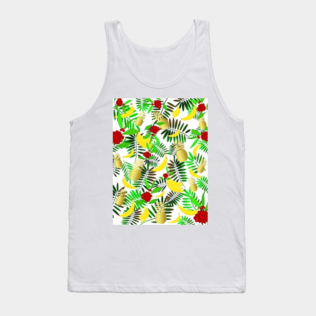 TROPICAL Paradise With Fruit Tank Top by SartorisArt1